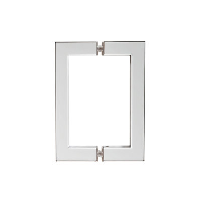 8" Square Tubing Back-to-Back Push/Pull Door Handles