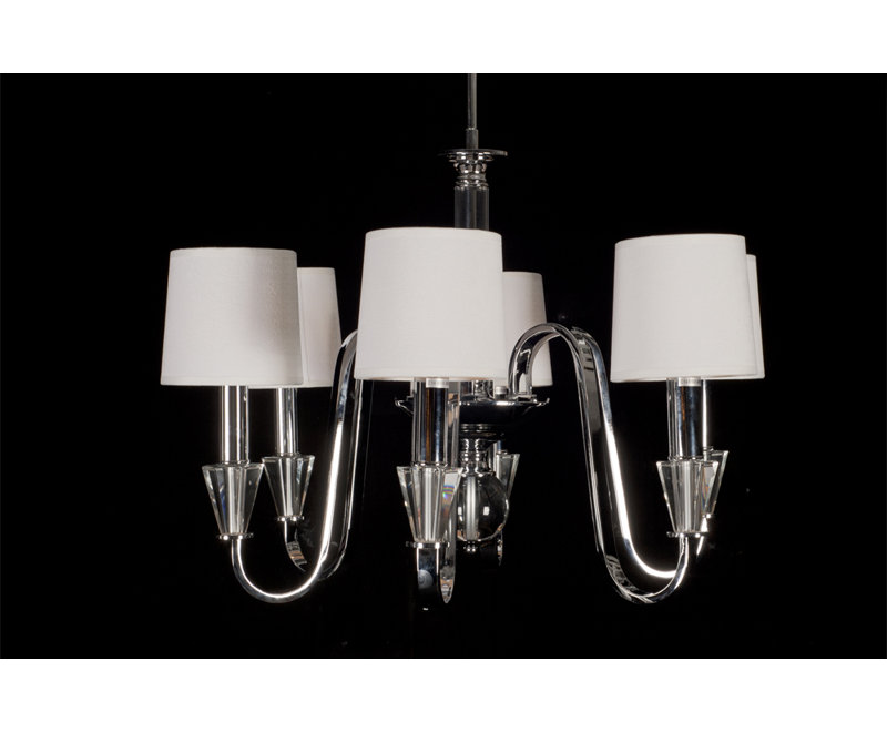 Intense 6 - Light Shaded Chandelier