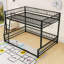 Heavy Duty Metal Bunk Bed Frame With Safety Guardrails And Ladder-958788807-958788805