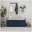 Banc de rangement avec 3 portes en forme de volet, banc à chaussures avec coussin amovible et espace de rangement caché-760523482