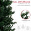 Arbre de Noël artificiel de 8 pi de hauteur, 1168 pointes, détail de branche réaliste et fonction d'économie d'espace, mince, ignifuge, facile à monter, système de ramification mince, processus d'assemblage