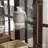 Retro Antique LED Curio Display Cabinet With Adjustable Shelves And Lattice Doors-1907276394