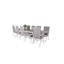 Faiyaz 10 - Person Patio Dining Set Extendable Rectangular Table-1225022019