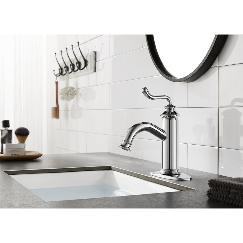 Royal Centerset Bathroom Faucet with Drain Assembly, Polished Chrome