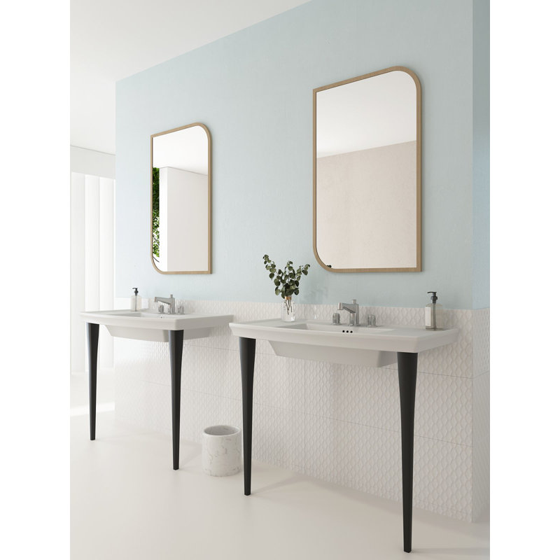 Ensemble de pieds console en argile Lavita, Noir mat