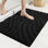 Couleur et géométrie Tapis de salle de bain bleu marine pour tapis de douche, tapis de bain antidérapants 16 x 24 pour salle de bain, tapis de bain doux et lavables Petit tapis de salle de bain en microfibre Séchage rapide