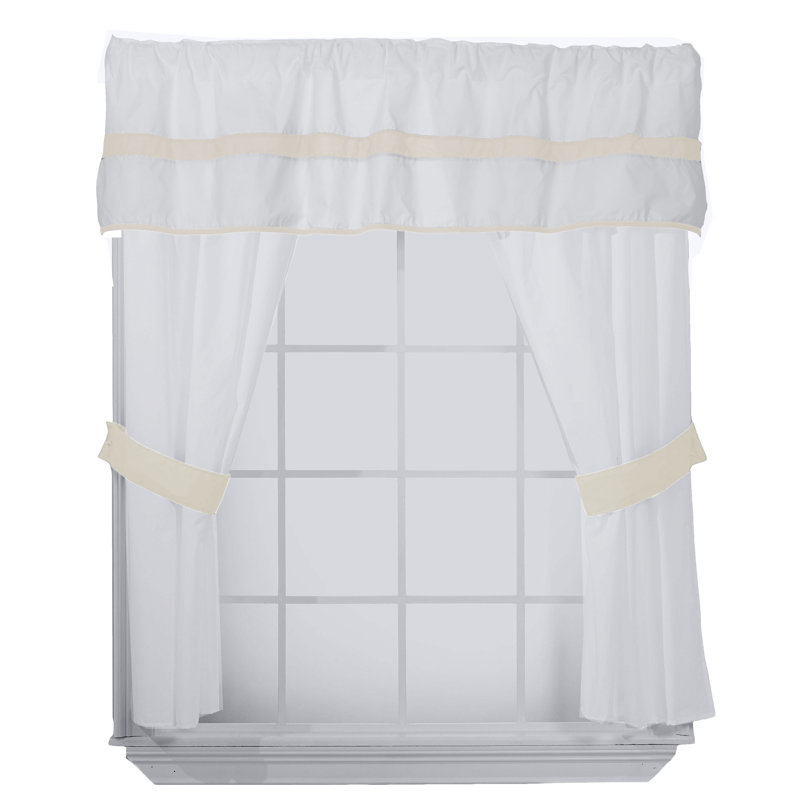 Cotton Blend Curtain/Drape, Ivory