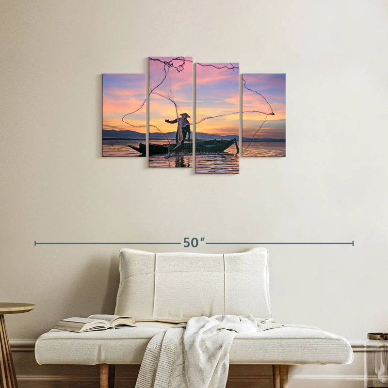 Freshwater Fishing, 22" H x 36" W