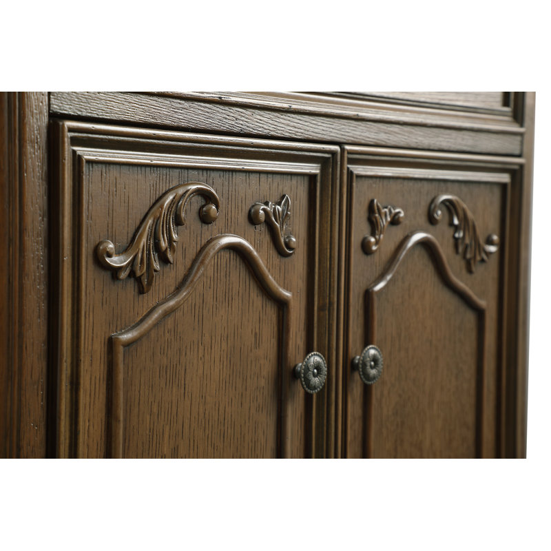 Ensemble de meuble-lavabo simple 27 po Angelique, Blanc pur, Chêne foncé