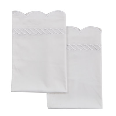 T600 Scallop Rope Pillowcases
