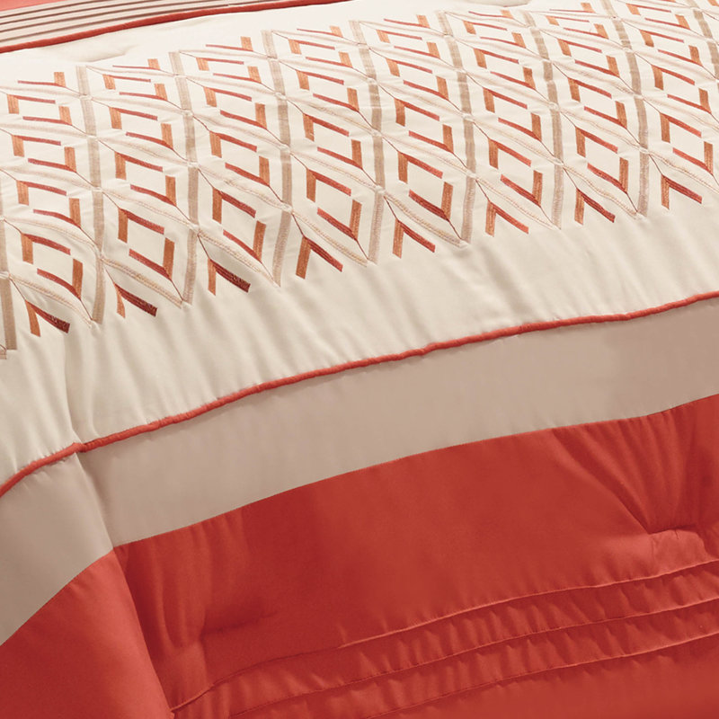  Microfiber 6 Piece Comforter Set, Queen Comforter + 5 Additional Pieces