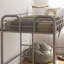 Lit mezzanine en métal Kaylee Junior, simple, argent-114554352