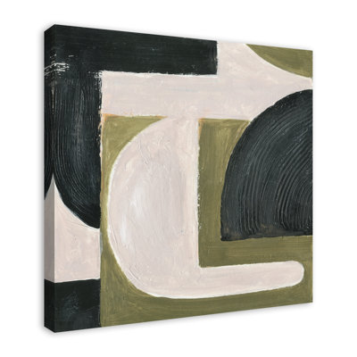 Abstract With Green Acrylic Painting Print 