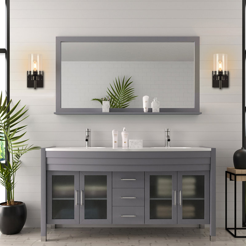 Luminaires de meuble-lavabo noir industriel rétro
