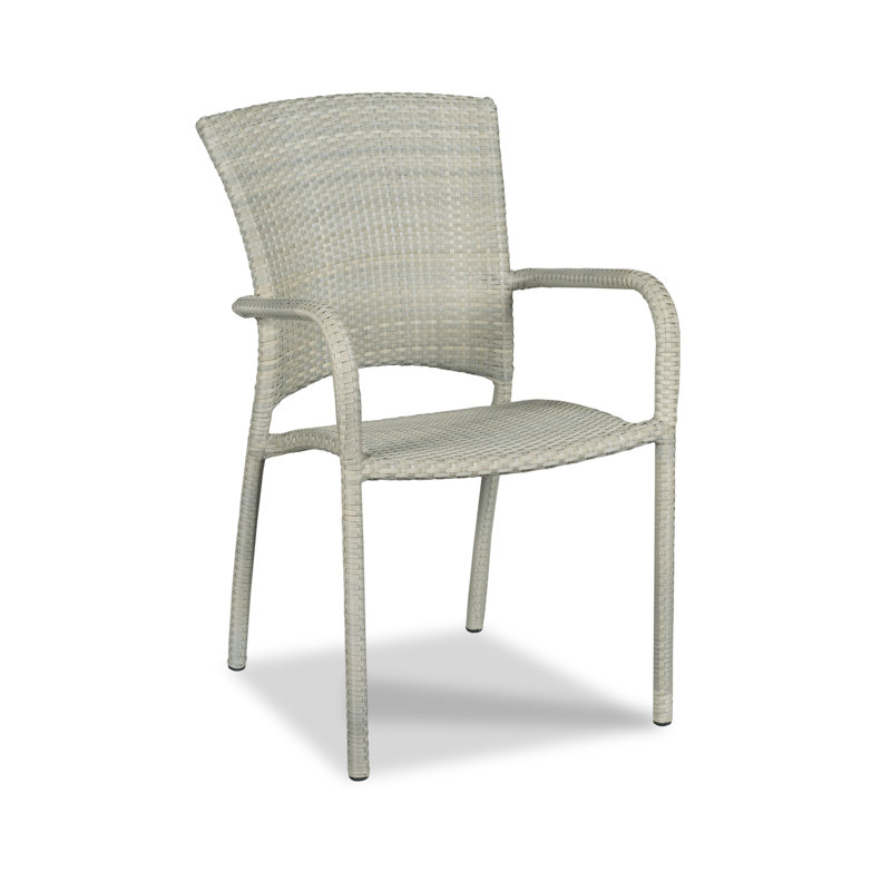 Chaise de patio empilable, Gris