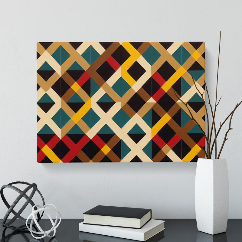 Artsy Abstract Art - Wrapped Canvas, 35cm H x 50cm W x 3cm D