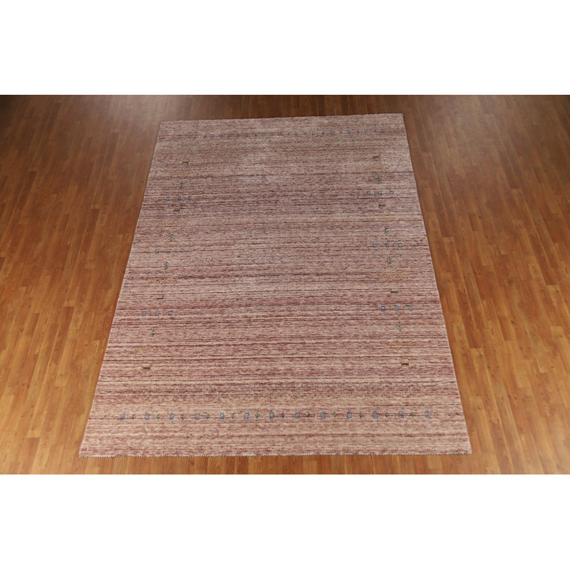 Tapis tribal en laine de style Gabbeh 8 x 11