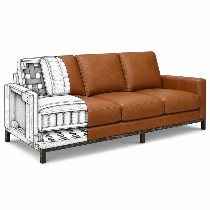 Lynton Sofa, Mars Canyon, Mahogany