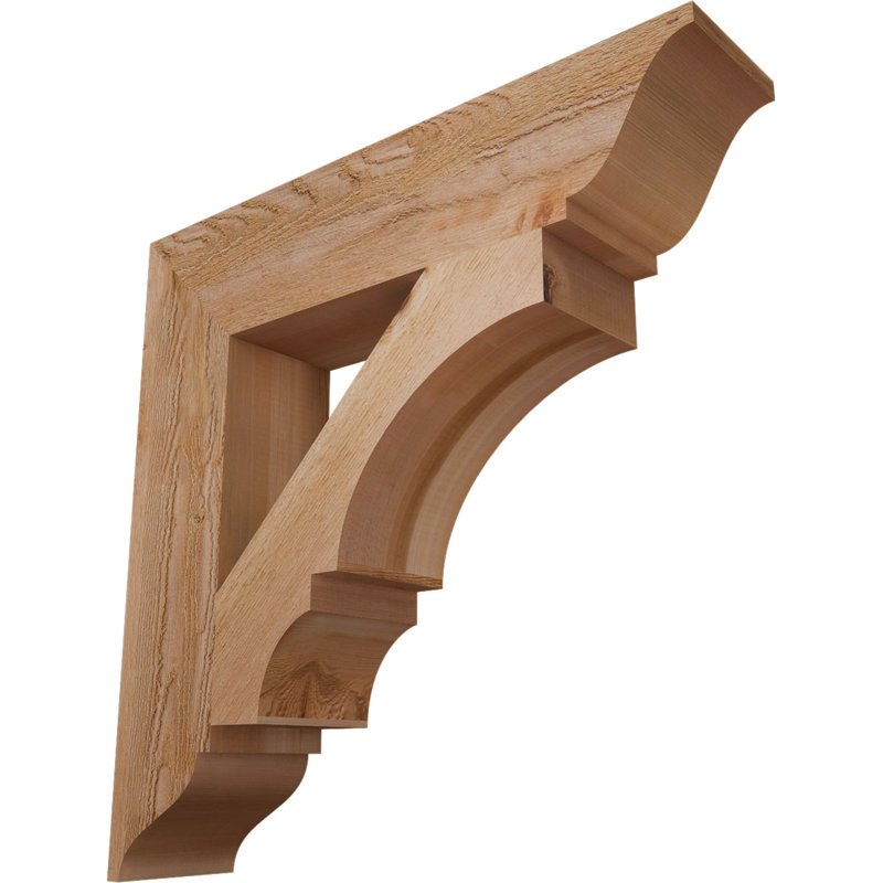Support traditionnel Balboa, L 6 po x P 28 po x H 28 po, Cèdre rouge de l'Ouest brut