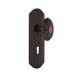 Deco Plate with Decorative Keyhole and Victorian Door Knob