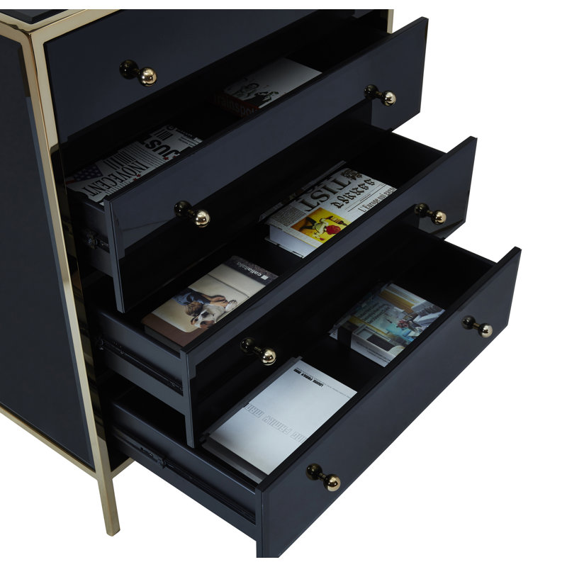 Cindy 4 Drawer 84Cm W Dresser