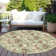 Machine Washable Indoor/Outdoor Christmas Balls Xhevrie Aloe Rug
