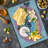 Ambesonne Ethnic Cutting Board Large Size Fantasy Round Multicolor