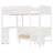 Full Size Wood Loft Bed with Desk, Storage Shelf, Sofa & Light, White-2089475721