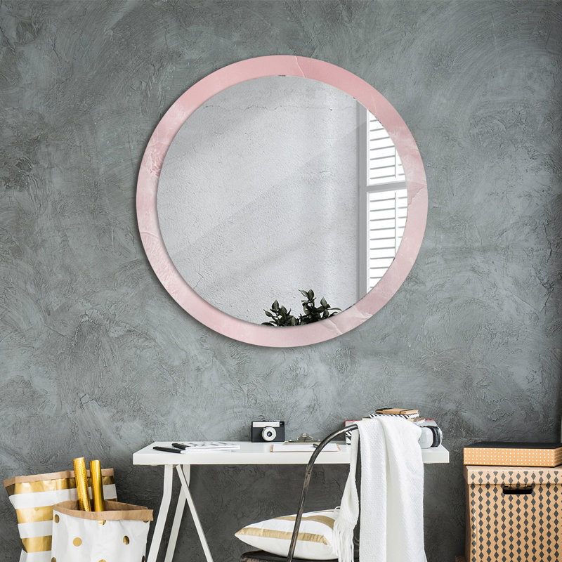 Huldar Glass Flat Wall Mirror, 90cm H x 90cm W