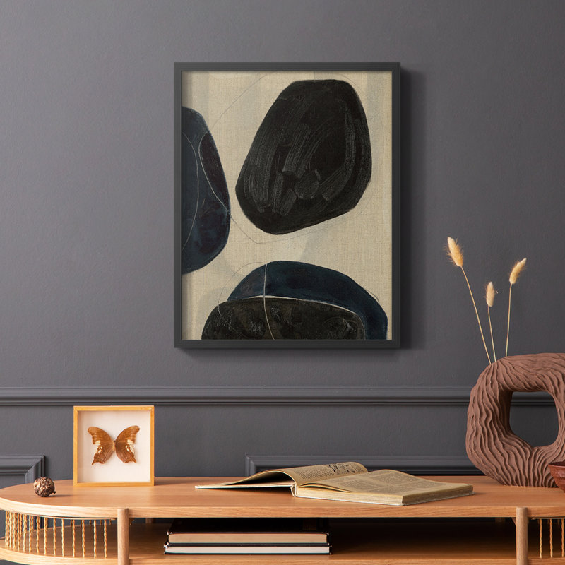 Gravity II, reproduction encadrée - bois massif, H 20 po x l 16 po, Noir