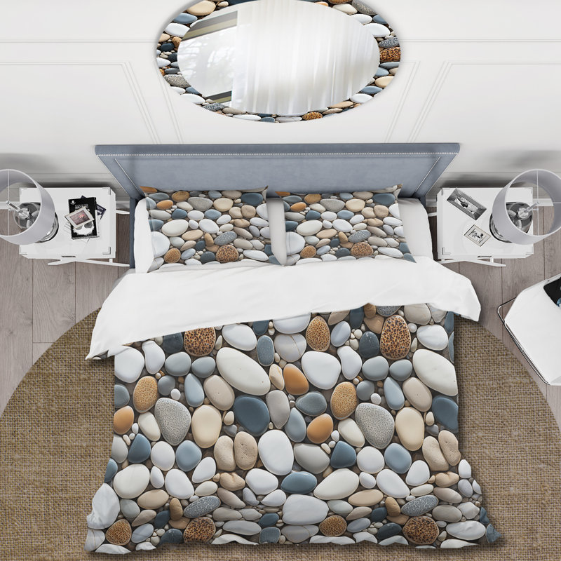 Ensemble de housse de couette Assie, Housse de couette pour très grand lit et 2 très