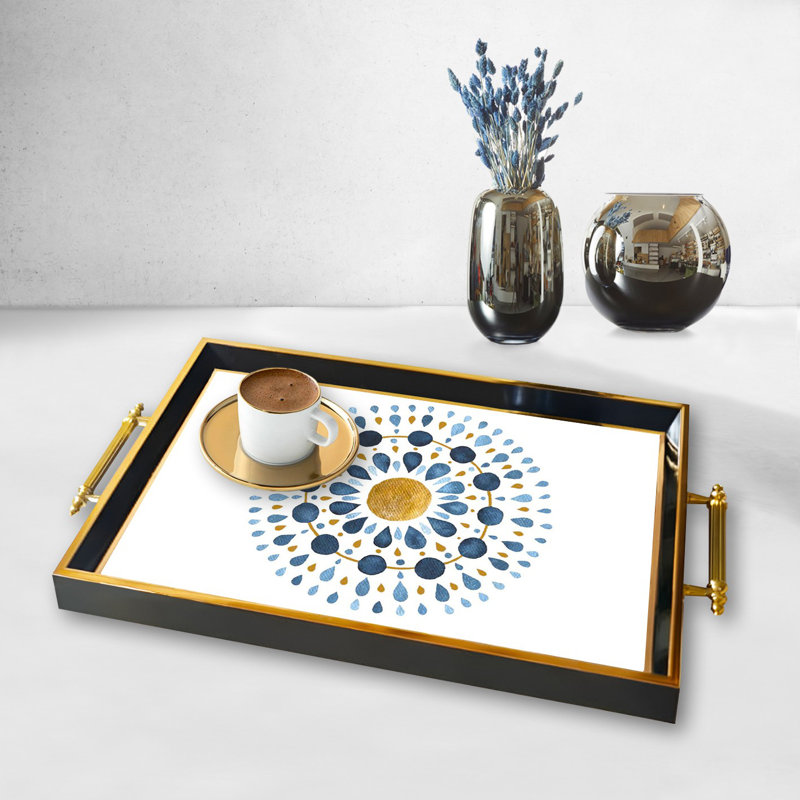 Elegant Glass Tray, 19.7 x 11.4 x 1.4 inches | 100% Durable Glass Construction | Easy to Clean with Damp Cloth | Ideal for Serving, Decorative Display, and Organizing | Stylish Addition to Home Décor
