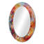 Shatila orange rouge marbré Dreamscape III - miroir mural décoratif géométrique, miroir orange, impression d'art en métal-876580216-876580217