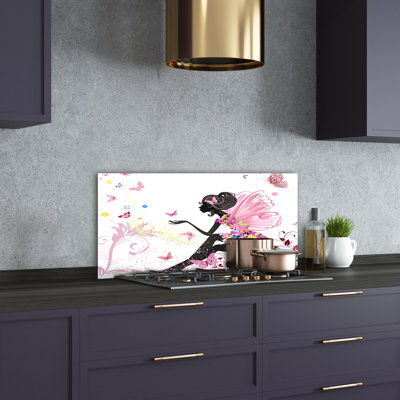 50cm W x 100cm L Glass Peel and Stick Panel