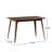 Dining Table Solid Wood Legs, Walnut