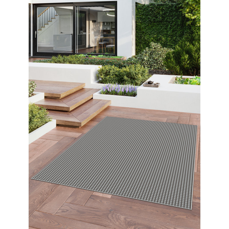 Cersten Solid Colour Indoor / Outdoor Area Rug, Rectangle 80 x 150cm