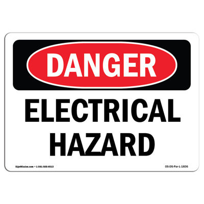 OSHA Danger Electrical Hazard Sign