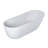 67-Inch Solid Surface Soaking Bathtub With Overflow For Bathroom