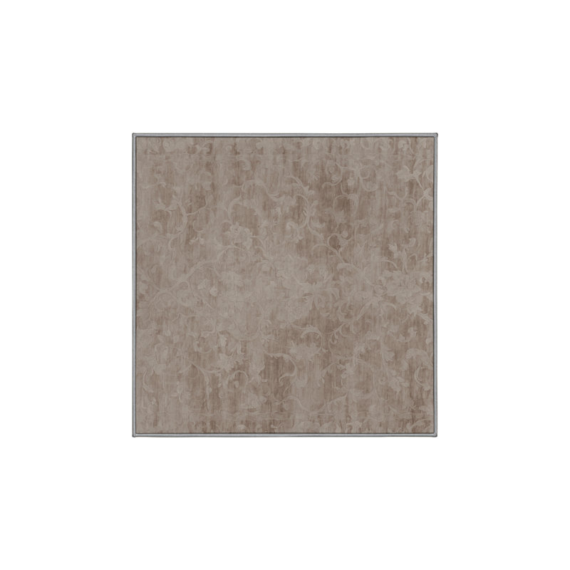 Tapis gris lavable à la machine GSIX03604, Carré 6 pi