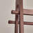 Solid Pine Wood Rolling Garment Rack with Locking Wheels Hooks and Bottom Storage-1807181529-1807181531