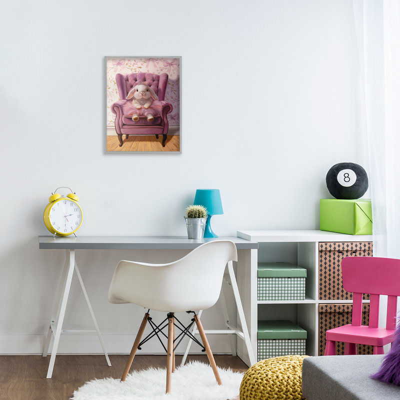 «Pink Princess Tutu Bunny», estampe numérique, design par Lucia Heffernan, H 14 po x l 11 po, Estampe numérique Farmhouse