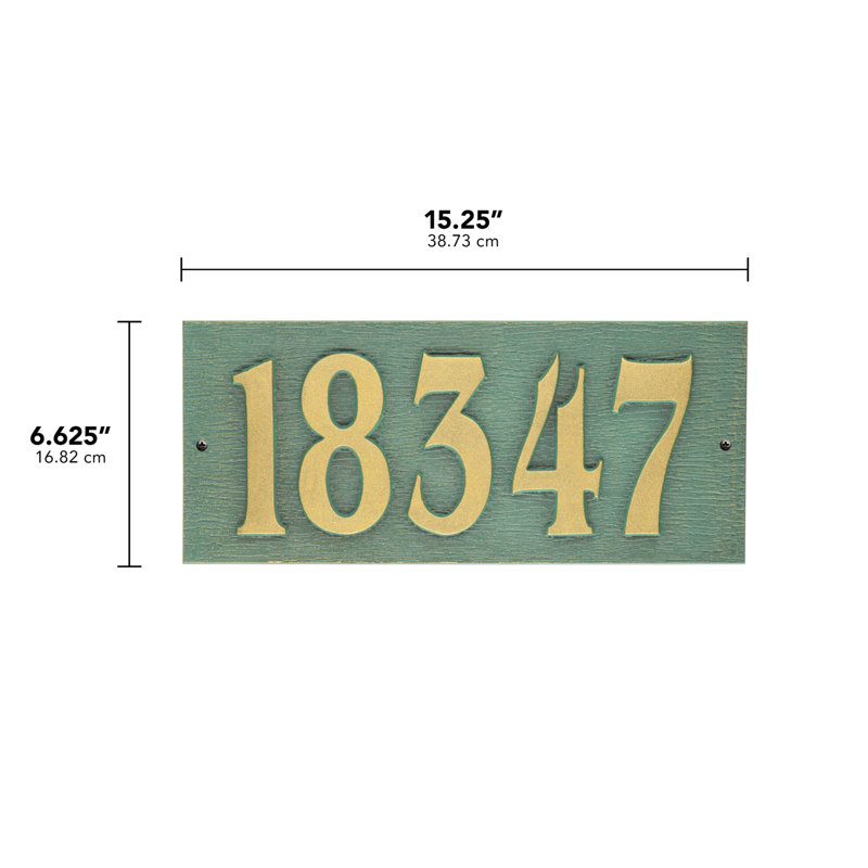 Woodgrain Rectangle Wall Plaque, Bronze Verdigris, Yes