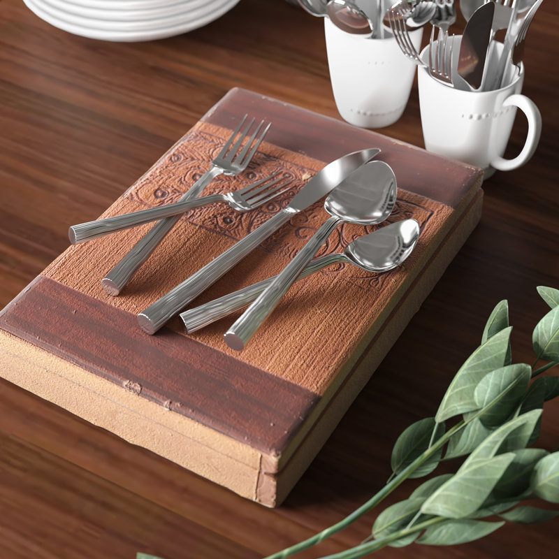 Ebern Designs Isen Stainless Steel Flatware Set - Service for 4