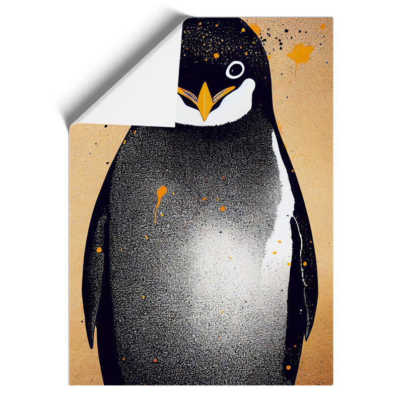 Penguin Graffiti No.1 - Wall Art, Paper, 29.7cm H x 21cm W, No Matte
