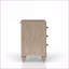 Table de chevet 3 tiroirs couleur sable avec charge USB & amp; Rangement