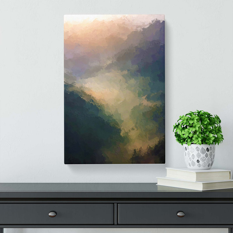 Valley Mist in Abstract - Wrapped Canvas, 76cm H x 50cm W x 3cm D