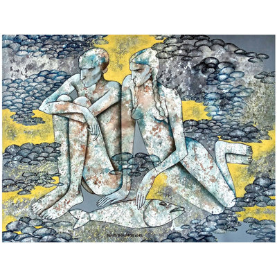 Souvenirs d'une rivière | Acrylique sur toile | Par Ranjith Raghupathy