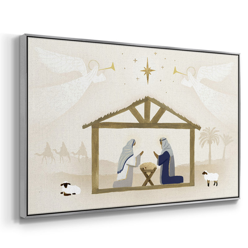Away In A Manger Collection A, H 25 po x l 37 po x P 2 po, Argent