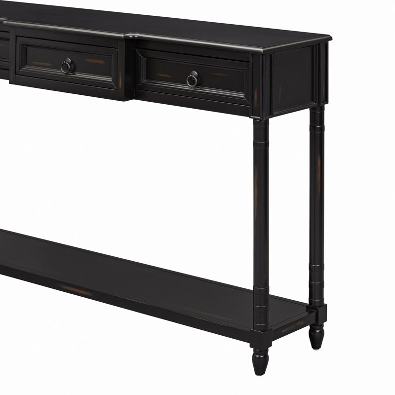 Console Console avec tiroirs pour le vestibule et tiroirs, Espresso