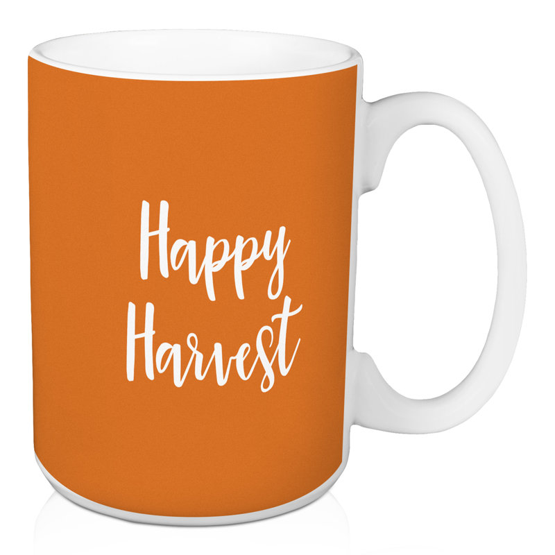 Grande tasse à café happy harvest Oconto, Orange